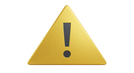 Isolated Warning Sign Symbol