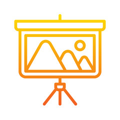 college_projector screen icon