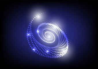 abstract background with circles dot