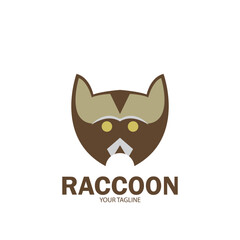 raccoon logo icon vector illustration template design
