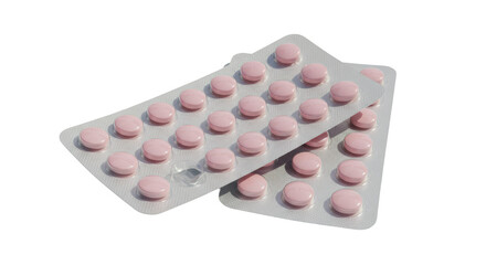 Isolated Pills in Blister Pack