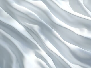 Naklejka premium Abstract white fabric texture. Soft, flowing folds create a luxurious and elegant background. Ideal for website banners, design projects, and more.
