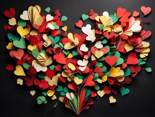 A Celebration of Unity: Paper Hearts for Juneteenth