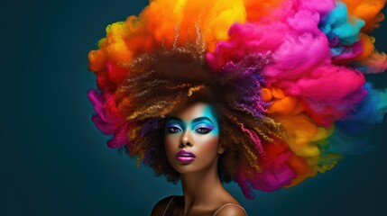 volume black women hair