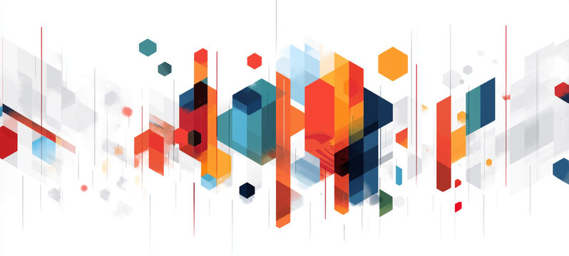 Medical abstract geometric background with flat icons and symbols. Abstract background with hexagon shape and digital technology concept
