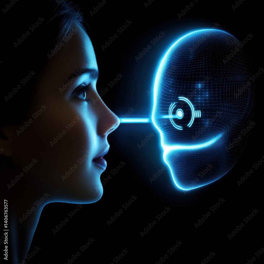 Poster chatbot conversation concept. virtual assistant and crm software automation technology.