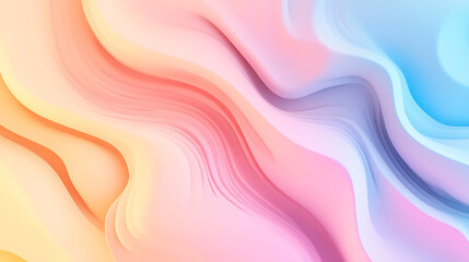 Gradient background in pastel light colors, soft and smooth abstract backdrop for design and branding