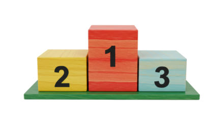 Isolated Winner Podium