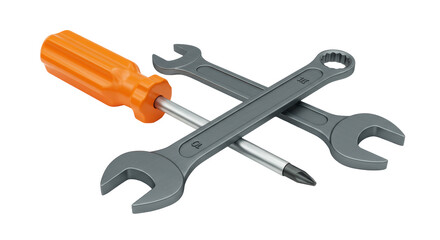 Isolated Wrenches and Screwdriver