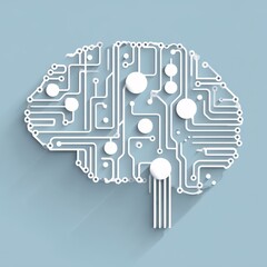 Futuristic Artificial Intelligence: Brain Circuit Design with Neural Networks and Machine Learning Visualization