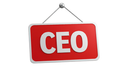 Isolated CEO Sign