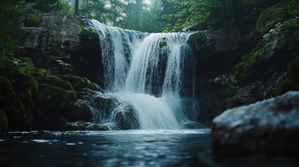 Fototapeta premium waterfall in the forest