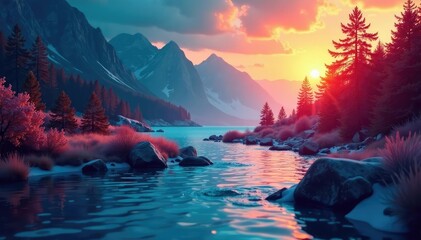 Fluid, unbroken visual flow, no interruptions , vibrant, background, monotone
