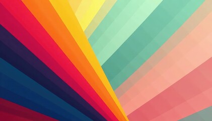 Geometric abstract design with bold lines and vibrant colors, design, contemporary design