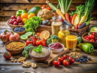 Showcase healthy eating with stunning balanced diet food photography for your online presence.