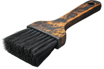 Quality paintbrush for application of various coatings in home improvement projects