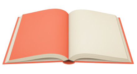 Isolated Open Book