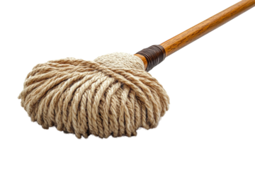 Mop tool made of natural fibers designed for effective cleaning tasks