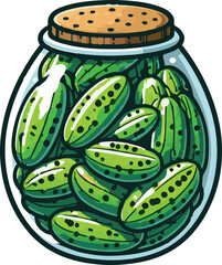 Cucumber vector art illustration. Cucumber vector icon. 
