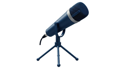 Isolated Studio Microphone on Stand