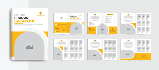Editable fashion catalog template with a clean, professional design.