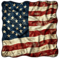 Vintage USA Flag Texture