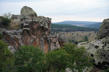 Rock Formations in Phrygian Valley, Eskisehir, Turkiye