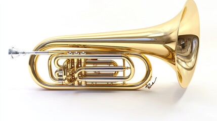 Polished brass instrument, perfect for symphonic or concert band