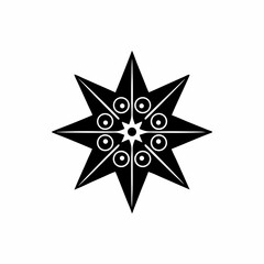 creative details North Star Icon Vector Illustration