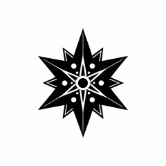 creative details North Star Icon Vector Illustration
