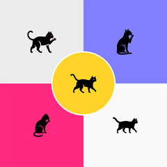 Cat Logo Compilation: Abstract Vector Designs