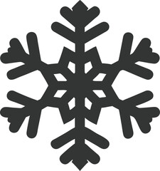 snowflake-black-and-white-silhouette-on-white-back.eps