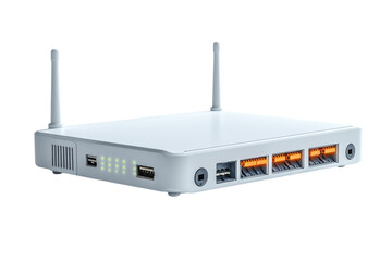 Wireless router with multiple ports and antennas for home networking