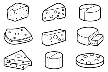 Cheese Line Art and Its Delicious Appeal