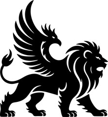 Griffin Silhouette Illustration