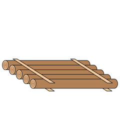 Float Raft Illustration