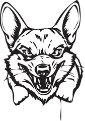 Corgi dog. Hand drawn vector illustration