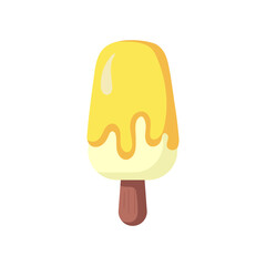 Ice cream isolated on white background vector illustration