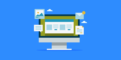 Content strategy, social media post and blog article creation, website advertising copy and email promotion digital message concept.