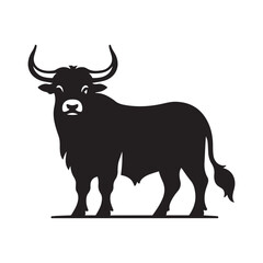 ox Farms icon set logo illustration vector template Design black
