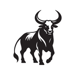 ox Farms icon set logo illustration vector template Design black
