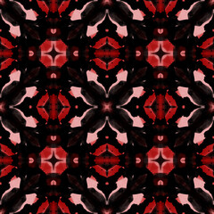 Hand painted digital watercolor seamless pattern