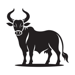 ox Farms icon set logo illustration vector template Design black
