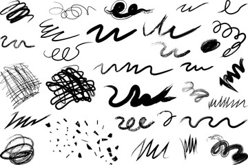 Abstract black and white scribbles, wavy, curly lines. Perfect for creative projects, backgrounds, or graphic design. Minimalist yet dynamic, the lines add modern energy and movement. 