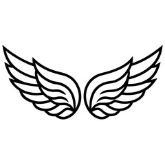 Obraz premium wings vector illustration