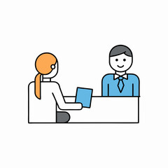 Obraz premium business people icon set