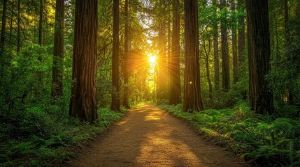 Obraz premium Quiet Clearing in the Enchanted Forest