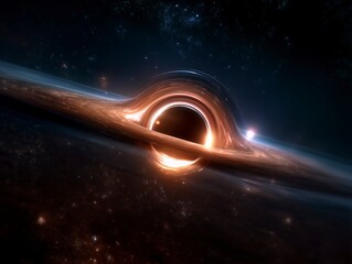 The Black Heart of the Galaxy - black hole in space