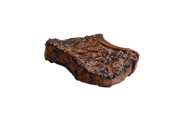 Isolated Grilled Bone Steak