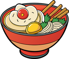 Ramen food vector